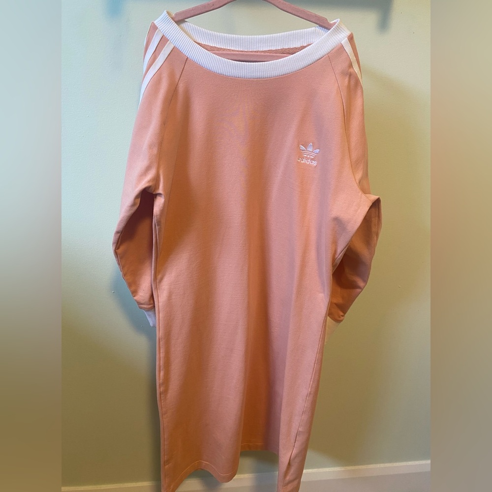 Adidas peach shirt dress